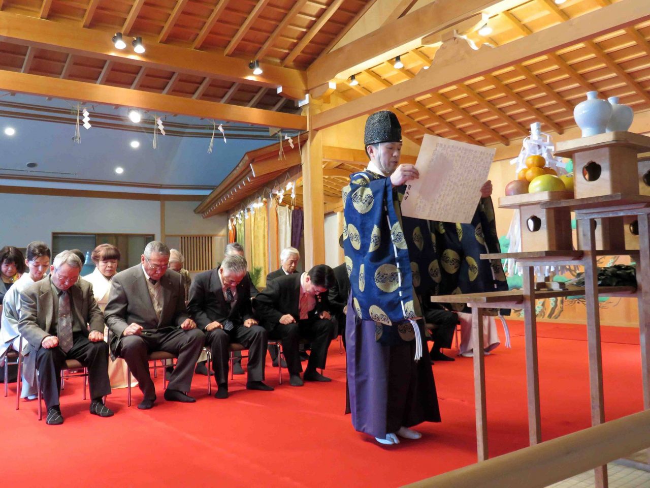 東北唯一の能楽堂を有する「古典芸能伝承の館　碧水園」で開催された舞台清め式・舞台びらきに見学参加してみました！